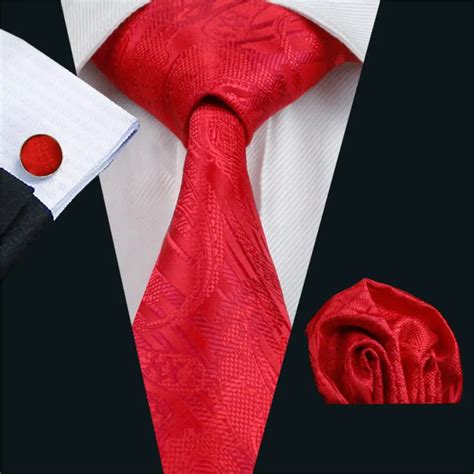 Aliexpress Buy FA 284 Gents Necktie Red Paisley 100 Silk