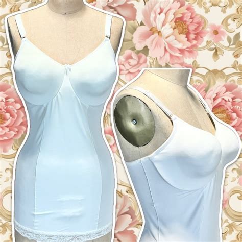 Vintage Intimates Sleepwear Vintage Cabernet One Piece Girdle Shapewear Bra Slip Lingerie