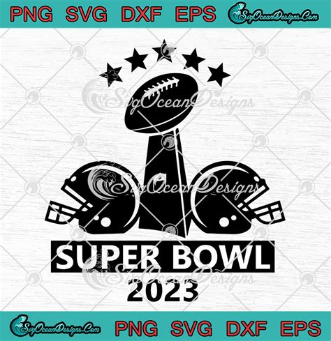 Super Bowl 2023 Superbowl Trophy SVG, NFL Football SVG, Vince Lombardi ...