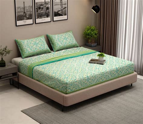 Buy Bed Sheet Upto 55% Off : Double and Single Bedsheets | Wooden Street