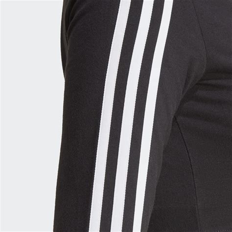 Adidas Adicolor Classics 3 Stripes Button Long Sleeve Tee Black