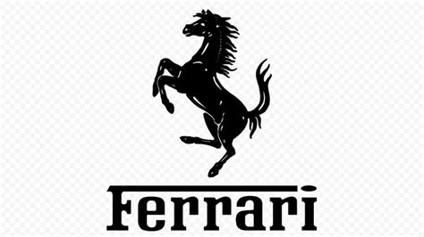 HD Ferrari Black Logo Transparent PNG | Black logo, Horse silhouette ...