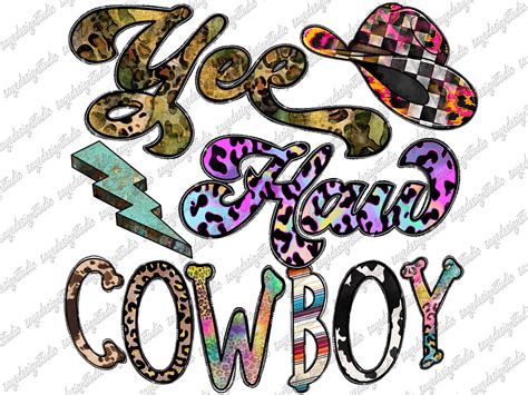 Yee Haw Cowboy Png Cowboy Png Western Country Yee Haw Png | Etsy