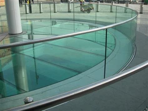 Transparent Curve Bending Toughened Glass Thickness Mm Size