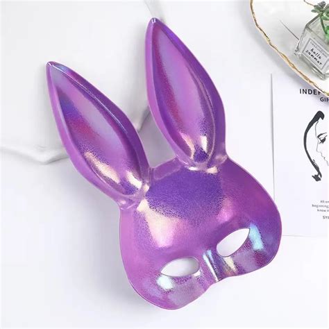 Anime Cosplay Sexy Bunny Ears Mask Colorful Festive Party Accessories ...