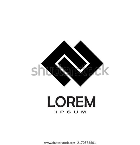 Black White Background Logo Design Vector Stock Vector (Royalty Free ...