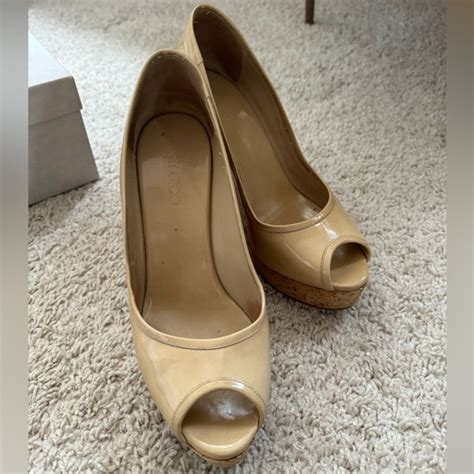 Jimmy Choo Shoes Jimmy Choo Nude Wedges Poshmark