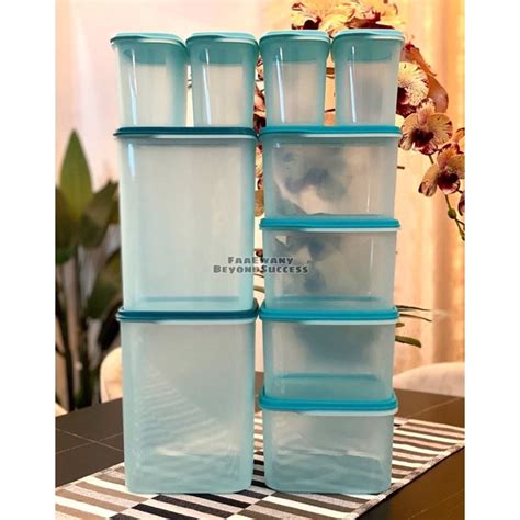 Tupperware Smart Saver Square Full Set Shopee Malaysia