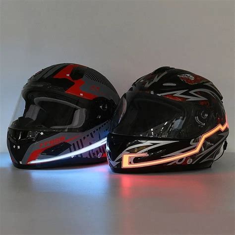 Par De Luces Luz Led Para Casco Moto Seguridad Motocicleta Mercado Libre