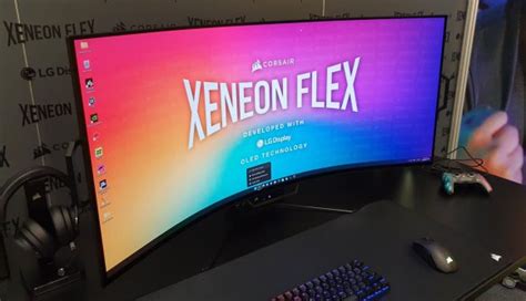 Who is the bendable Corsair Flex gaming monitor for?