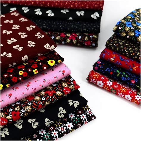 Floral Printed Cotton Fine Corduroy Fabric For Diy Sewing Dress