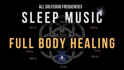 BLACK SCREEN SLEEP MUSIC All 9 Solfeggio Frequencies Full Body