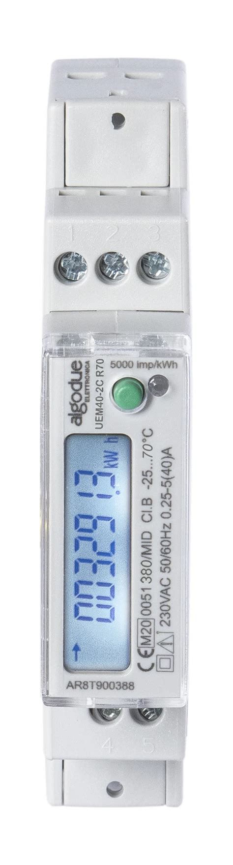 Single Phase 70 Degrees Modbus Rs485 Made In Italy Mid Energy Meter