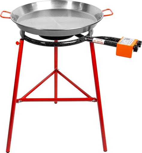 Machika Tabarca Paella Pfannen Set Mit Brenner 50 8 Cm Karbonstahl