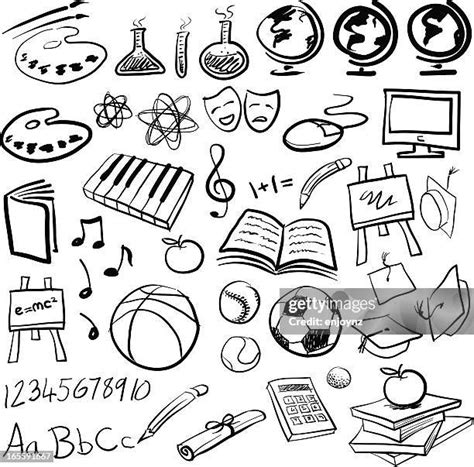 Education Doodle Icons Photos and Premium High Res Pictures - Getty Images