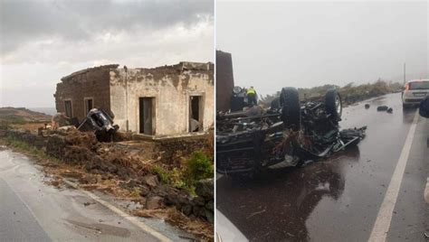 Tromba D Aria Pantelleria Ci Sono Due Morti Le Immagini VIDEO