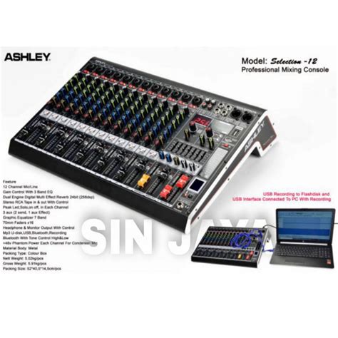 Mixer Ashley Selection 12 Original 12 Channel Lazada Indonesia