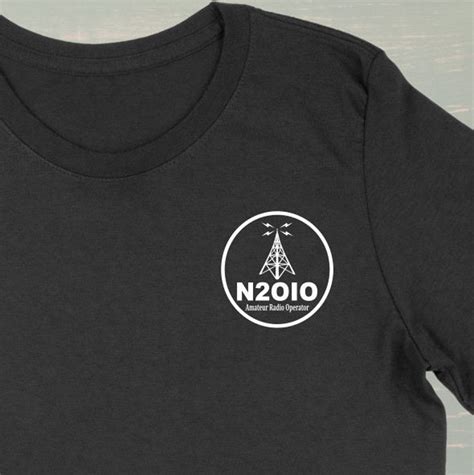 Ham Radio Shirt Personalized Amateur Radio Callsign Shirt T Shirt Call Sign Antenna Etsy