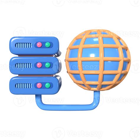 Hosting 3D Illustration Icon 36134359 PNG