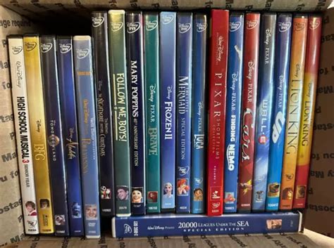 LOT #1 (20) Disney Pixar DVD Movies Animated Cartoon Family Kids ...