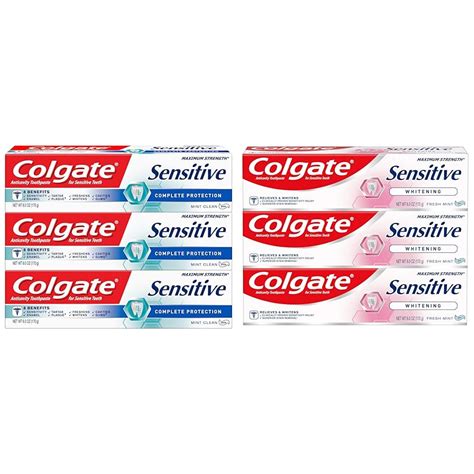 Amazon.com : Colgate Sensitive Toothpaste, Complete Protection, Mint ...