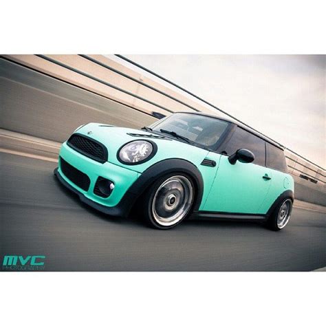 Rolling Tiffany Blue Mini Cooper on Volk racing VR-X10 ~ #mvcphoto #minicooper #rollingshots # ...