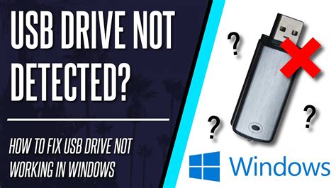Usb Stick Not Detected How To Fix Flash Drive Not Showing Up In