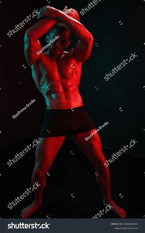 Man Bodybuilder Posing Muscles Nude Fitness Stock Photo Shutterstock