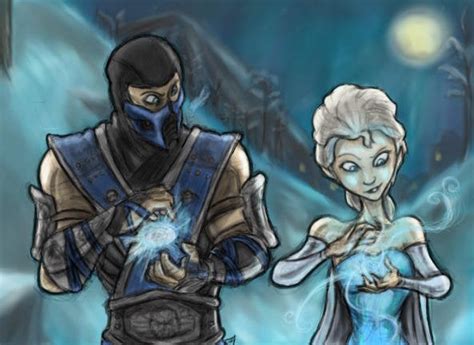 Sub Zero With Elsa X Post From Rqueenelsa Rmortalkombat