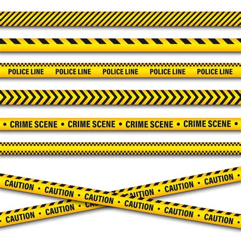 Premium Vector Yellow And Black Barricade Construction Tape Police