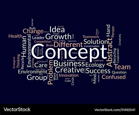 Concept Word Cloud Template Business Royalty Free Vector