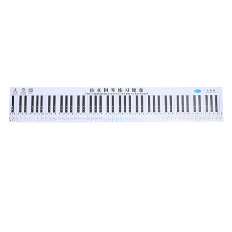 Keyboards Stickers Piano Guide Wall Chart Finger Simulation Paper