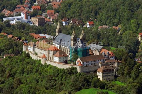 Schw Bisch Hall Von Oben Burganlage Der Veste Comburg Im Ortsteil