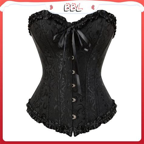 Feminino Lace Espartilho Top Bustier Overbust Lingerie Estilo Europeu