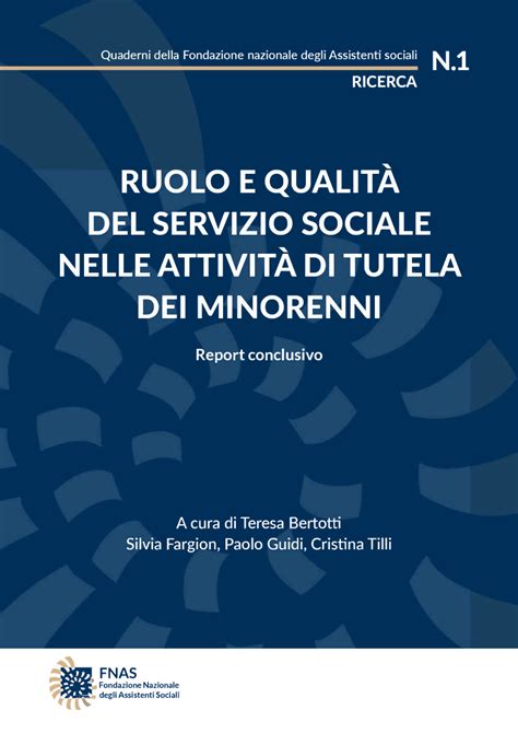 Pdf Quaderni Della Fondazione Nazionale Degli Assistenti Sociali N