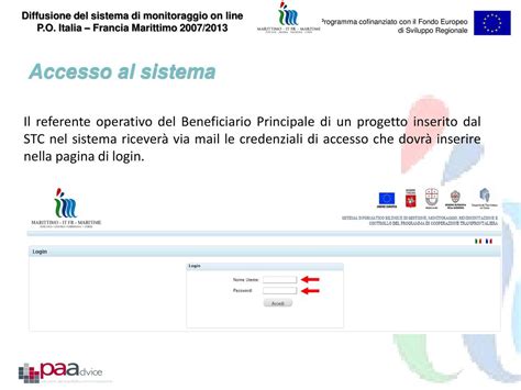 Programma Cofinanziato Con Il Fondo Europeo Di Sviluppo Regionale Ppt