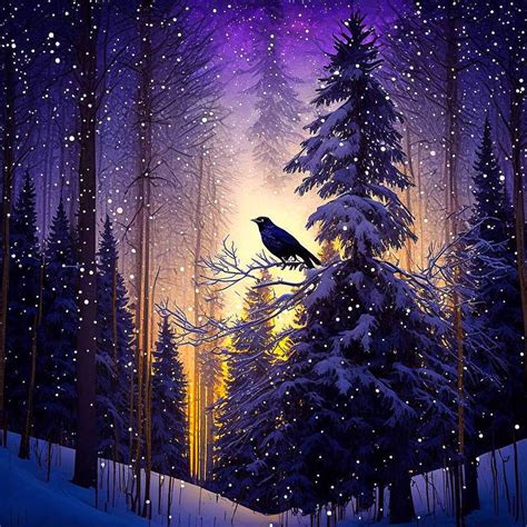 A crow in the snow by TheNocturnalSpirit on DeviantArt