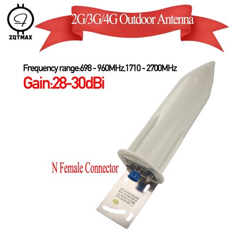 ZQTMAX Antena Exterior Para Amplificador De Se Al Celular 28 30dBi 2g