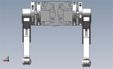 B12 四足机器人菠萝狗solidworks 2018模型图纸下载 懒石网