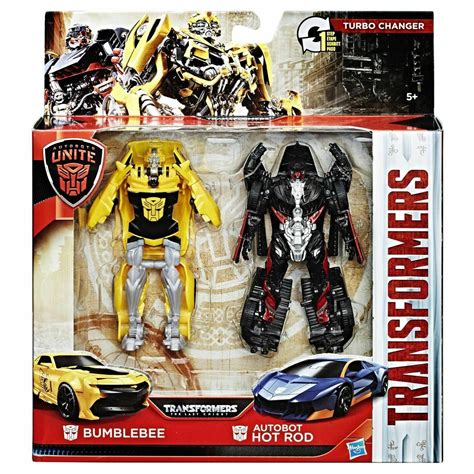EXCLUSIVE Transformers Bumblebee Hot Rod Turbo Changer Autobots Unite Figures EBay