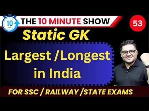 Largest In India Highest Longest Largest In India Important Gk List