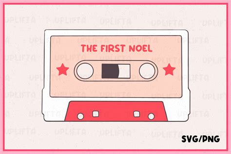 Christmas Cassette Tape The First Noel Graphic By Josée Godbout · Creative Fabrica