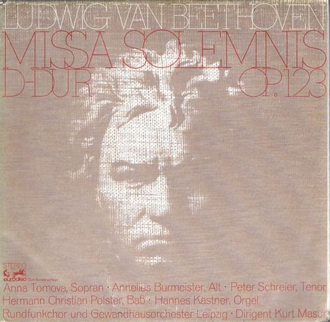 Ludwig Van Beethoven Missa Solemnis Op 123 Vinyl Records LP CD On