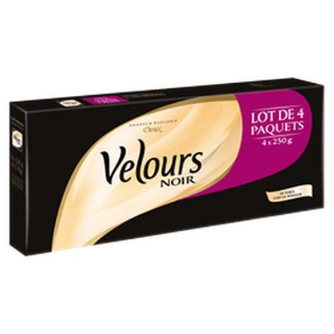 Café moulu Velours Noir LOT DE 4 4 x 250 g La Belle Vie Courses