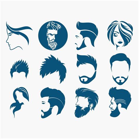 collection of hair style logo 39844262 Vector Art at Vecteezy