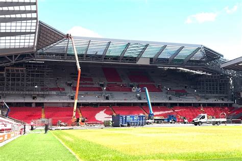 Photos The View From Inside Anfield Of New Anfield Road Stand