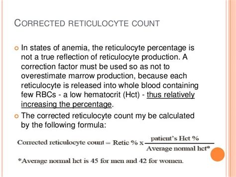 Reticulocyte count