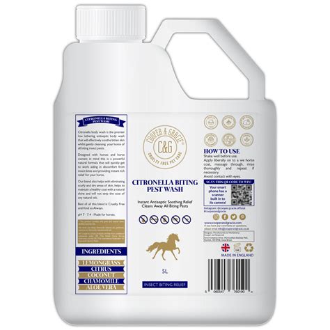 Citronella Wash Shampoo For Horses Cooper And Gracie