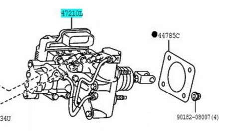 TOYOTA Genuine 47050 12210 Brake Booster ASSY Master Cylinder AXIO