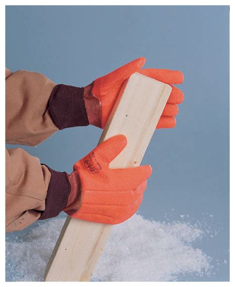 Showa Insulated Super Flex Gloves Large Gauntlet Orangegloves